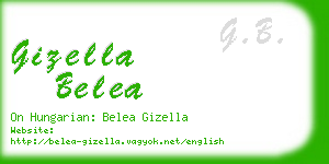 gizella belea business card